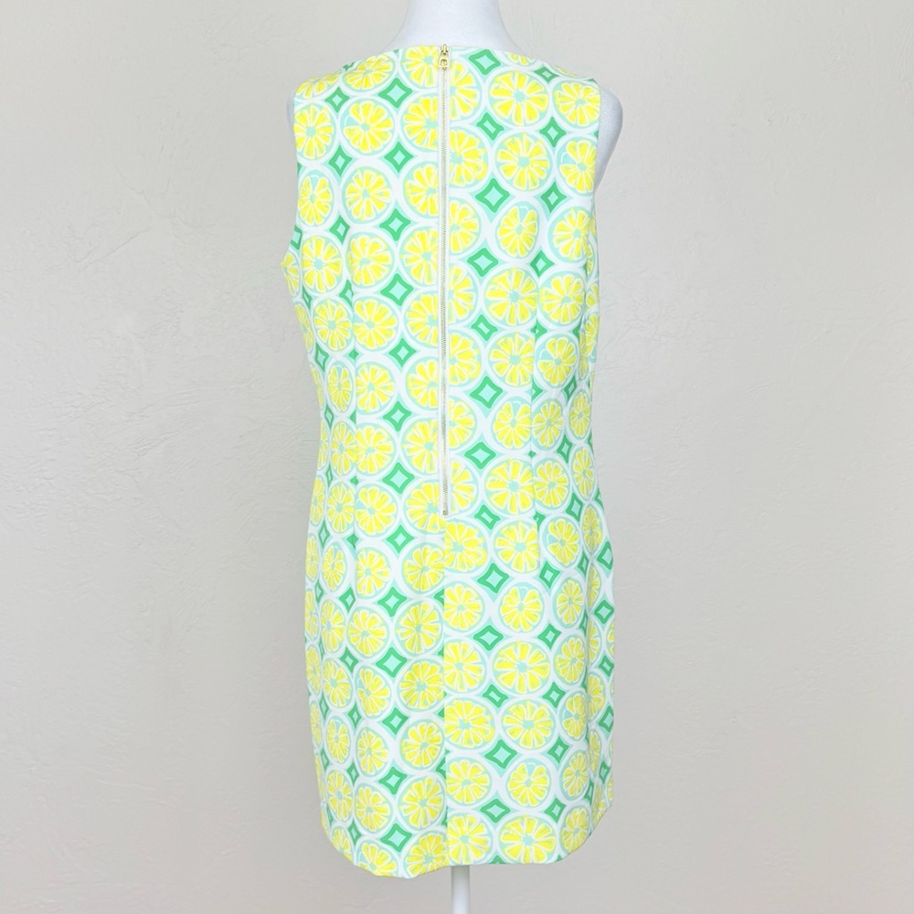 Sail to Sable STS Lemon Print Sleeveless Mini Shift Sheath Dress Size M $218 - Picture 5 of 11